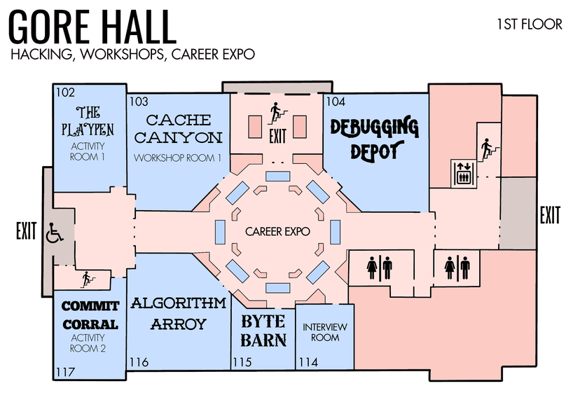 Gore Hall Map 1